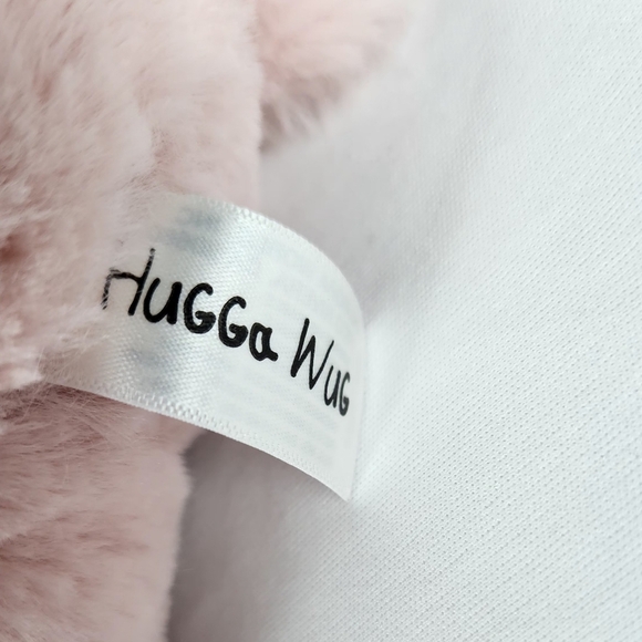A88 Aurora Hugga Wug Soft Pink Teddy Bear Plush 12" Stuffed Toy Lovey - Picture 4 of 8